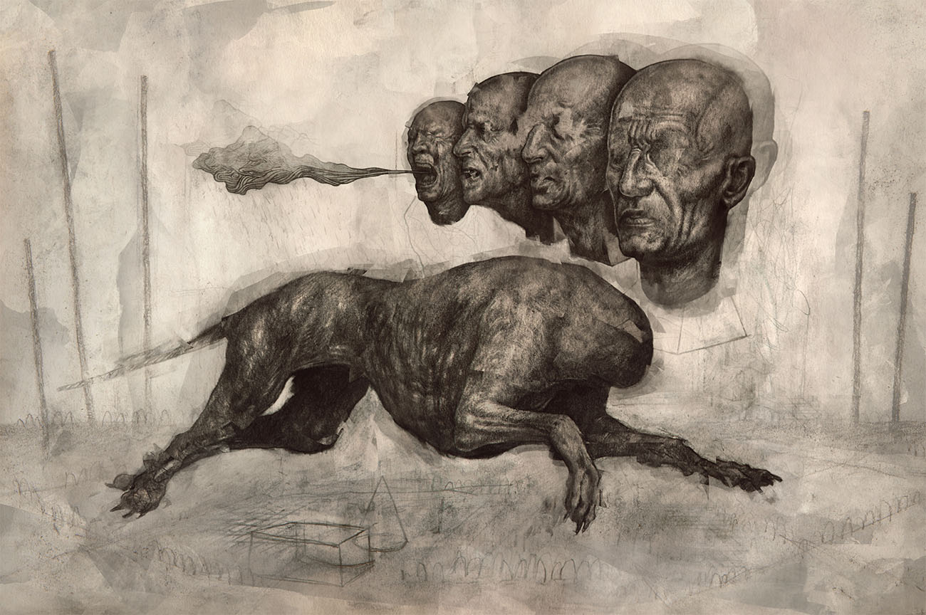 HASTE - 2025 - Digital work created from photos of my drawings and paintings
